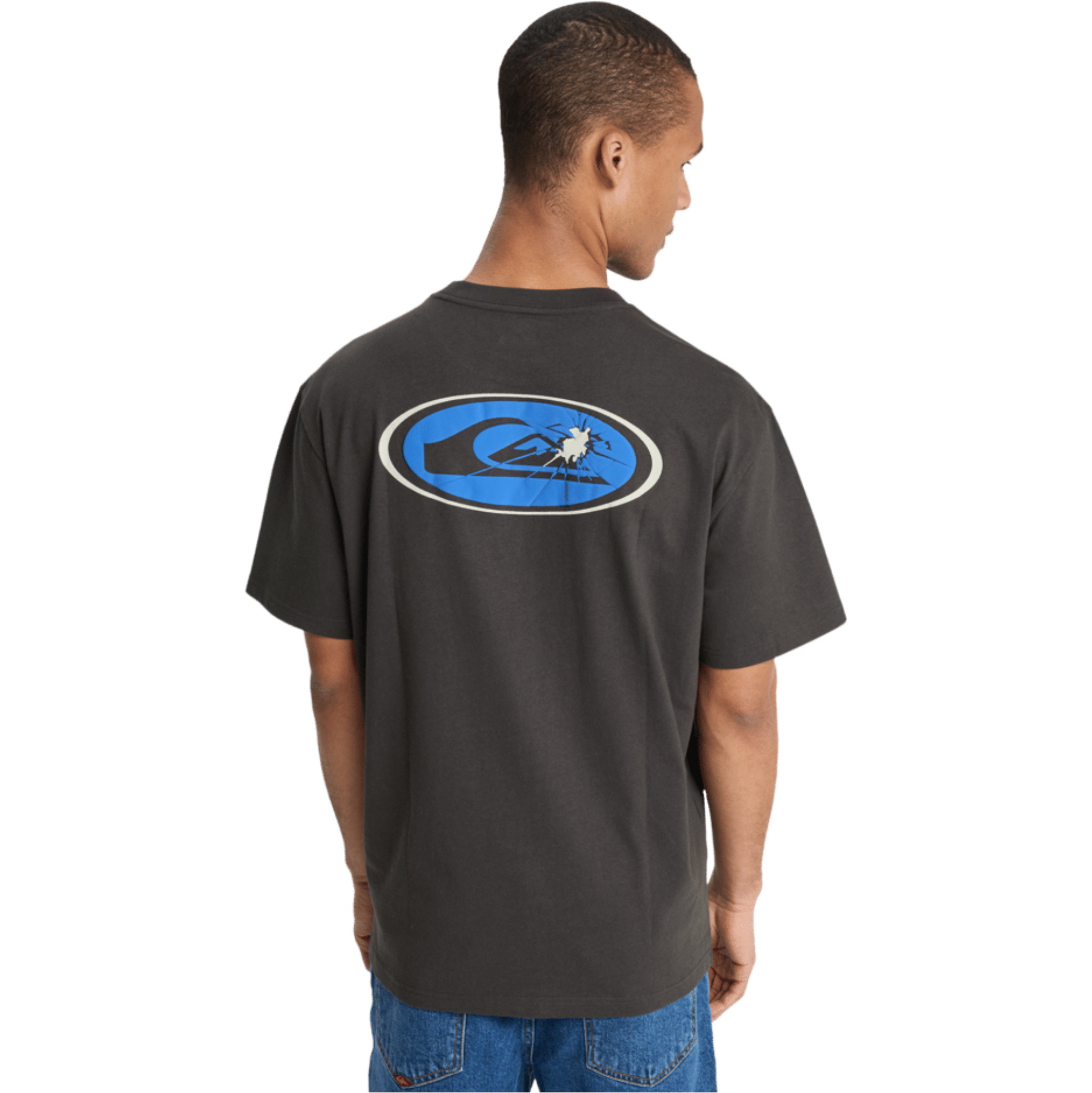 2026 Quiksilver Da Uomo Maglietta Fractured Wave EQYZT08299 - Tarmac